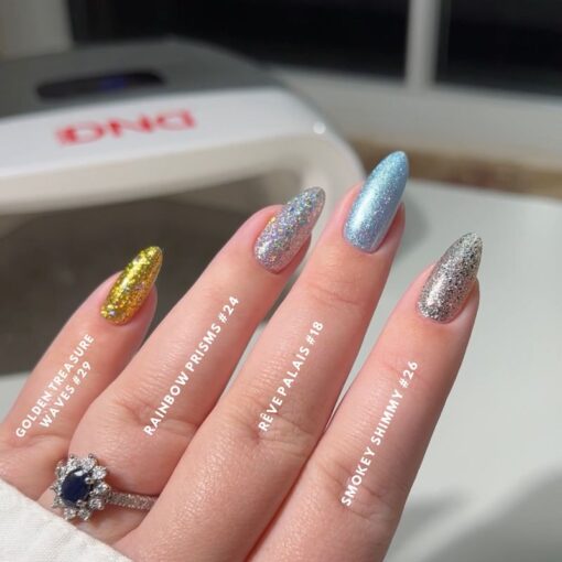 DND DIVA Gel Polish - 024 Rainbow Prisms - DTK Nail Supply