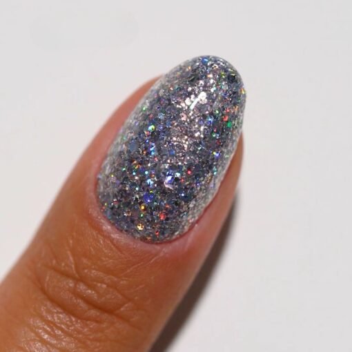 DND DIVA Gel Polish - 025 Chunky Holo - DTK Nail Supply