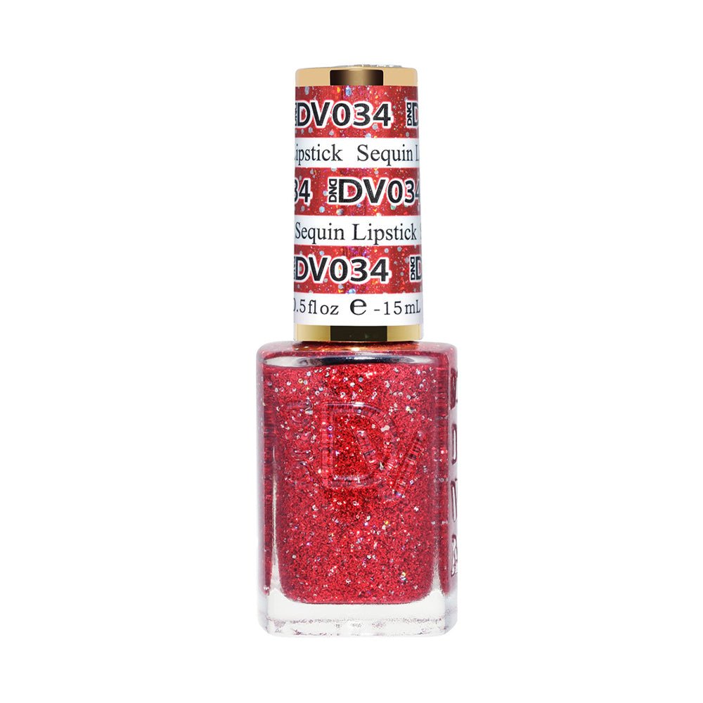 DND DIVA Gel Polish - 034 Sequin Lipstick - DTK Nail Supply