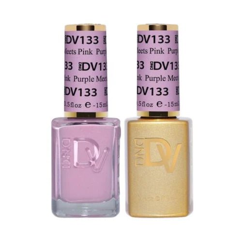DND DIVA Gel Polish - 133 Purple Meets Pink - DTK Nail Supply