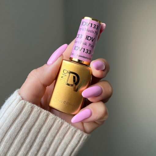 DND DIVA Gel Polish - 133 Purple Meets Pink - DTK Nail Supply