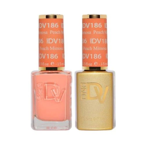 DND DIVA Gel Polish - 186 Peach Mimosa - DTK Nail Supply