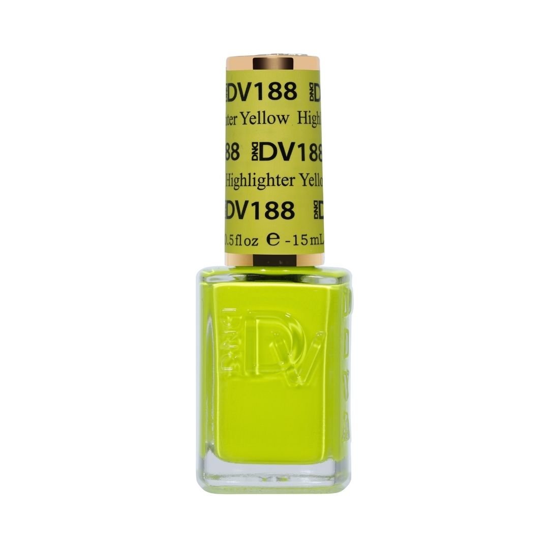 DND DIVA Gel Polish - 188 Highlighter Yellow - DTK Nail Supply