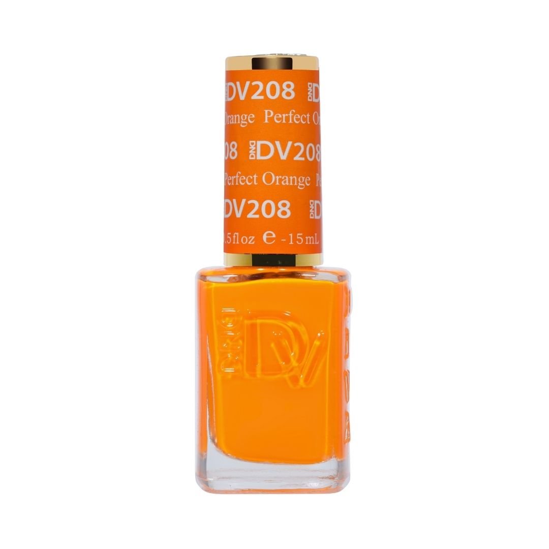 DND DIVA Gel Polish - 208 Perfect Orange - DTK Nail Supply