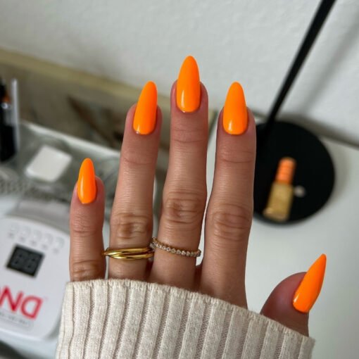 DND DIVA Gel Polish - 208 Perfect Orange - DTK Nail Supply