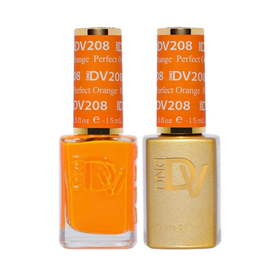 DND DIVA Gel Polish - 208 Perfect Orange - DTK Nail Supply