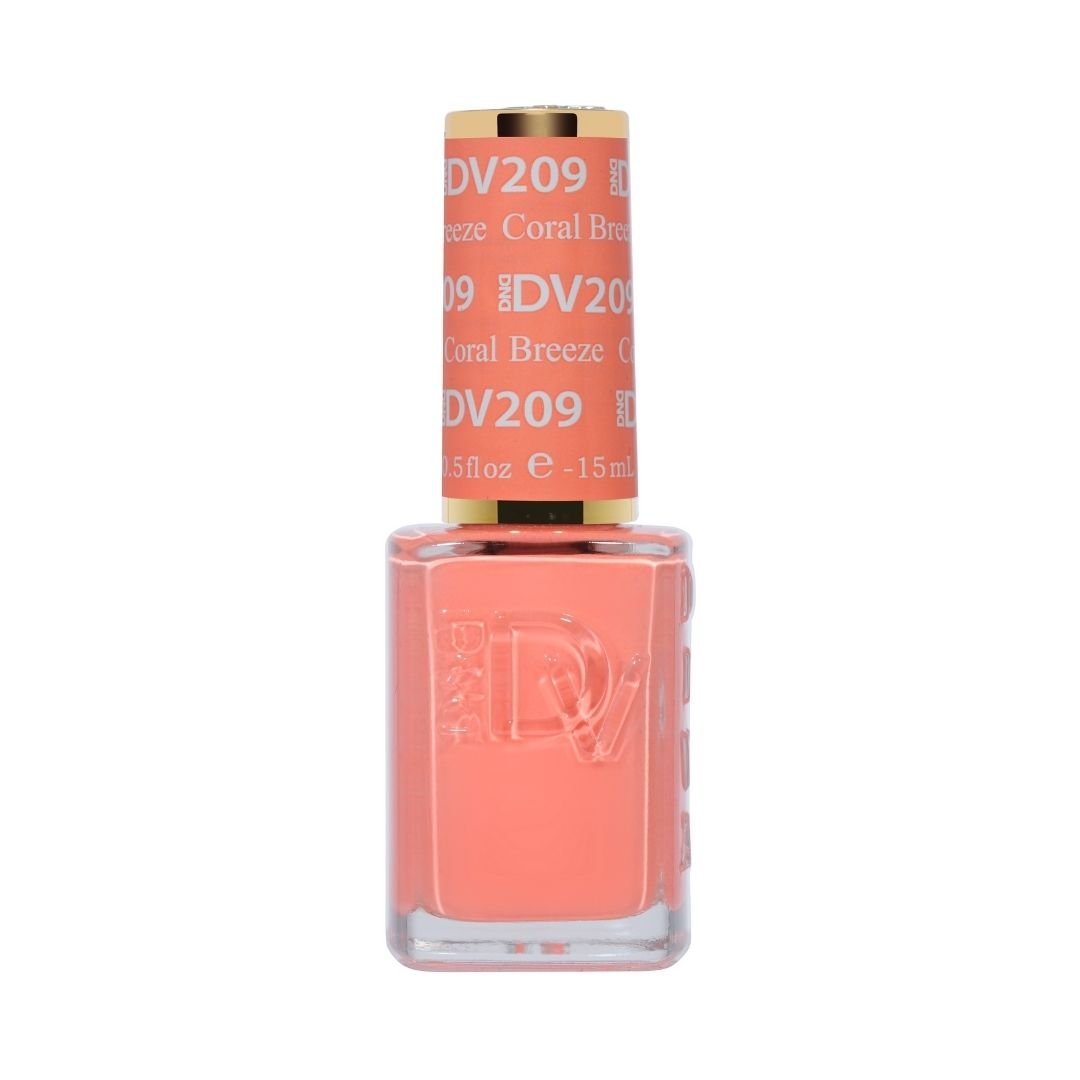 DND DIVA Gel Polish - 209 Coral Breeze - DTK Nail Supply