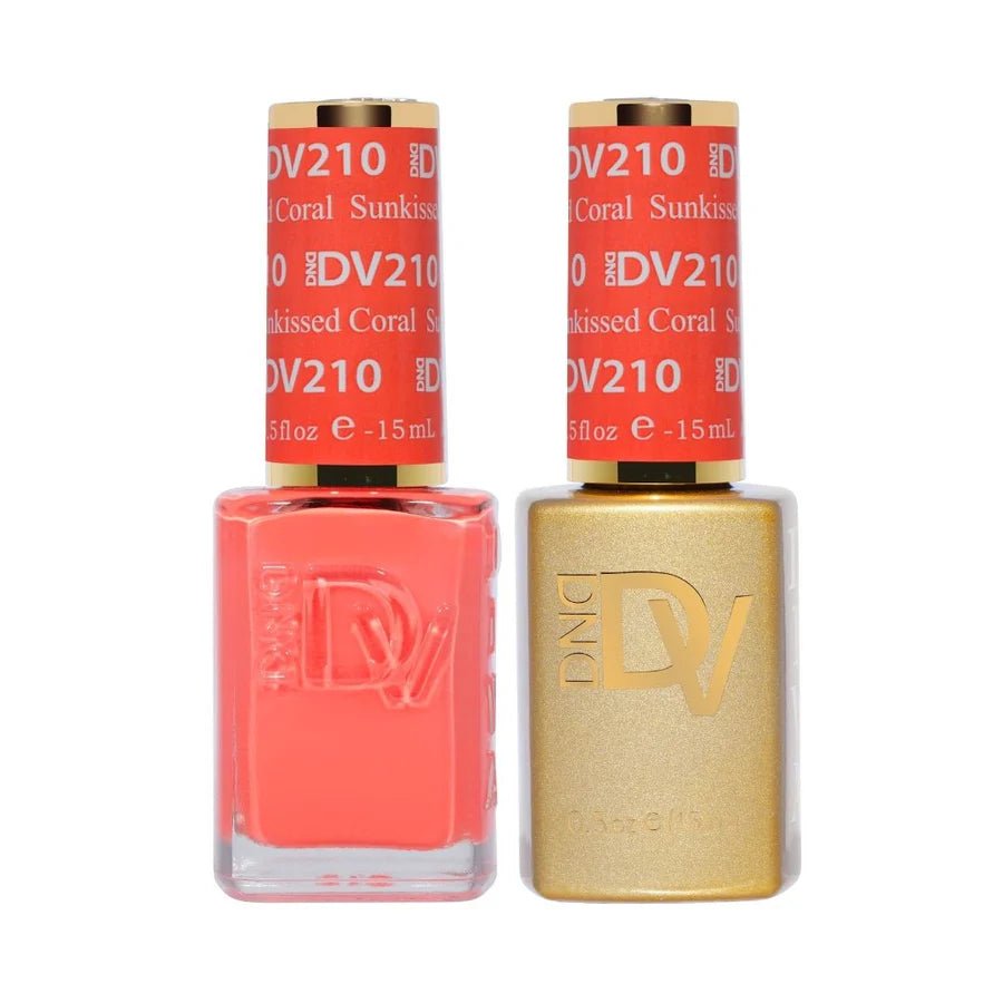 DND DIVA Gel Polish - 210 Sunkissed Coral - DTK Nail Supply