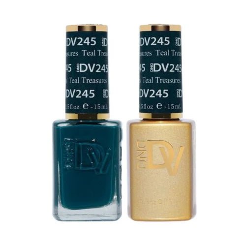 DND DIVA Gel Polish - 245 Teal Treasures - DTK Nail Supply