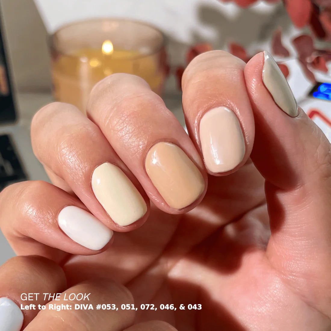 DND DIVA Gel Polish - Part 2 - Set 36 Colors Frosted Chai Collection - DTK Nail Supply