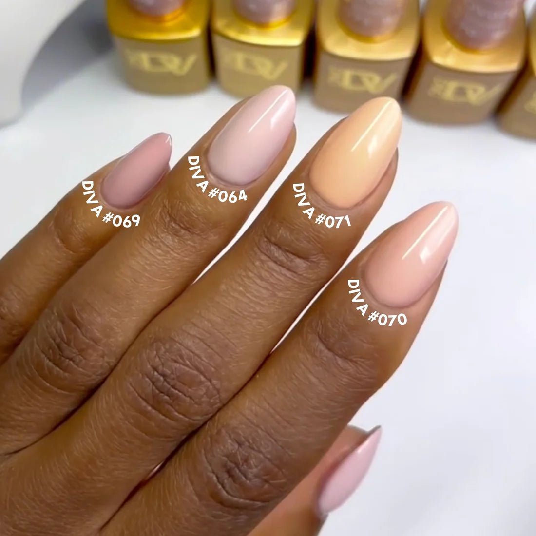 DND DIVA Gel Polish - Part 2 - Set 36 Colors Frosted Chai Collection - DTK Nail Supply