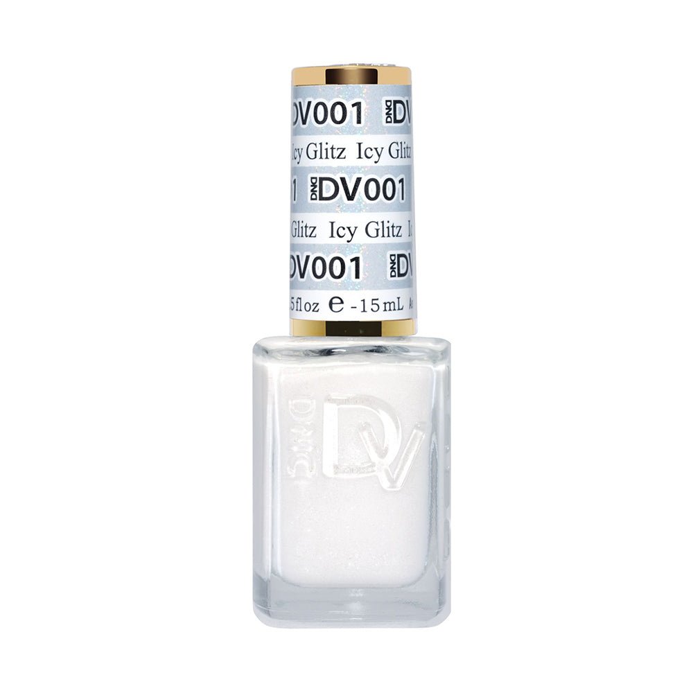 DND DIVA Nail Lacquer - 001 Icy Glitz - DTK Nail Supply