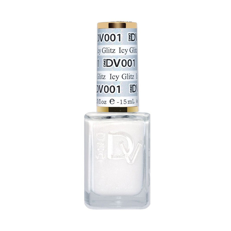 DND DIVA Nail Lacquer - 001 Icy Glitz - DTK Nail Supply