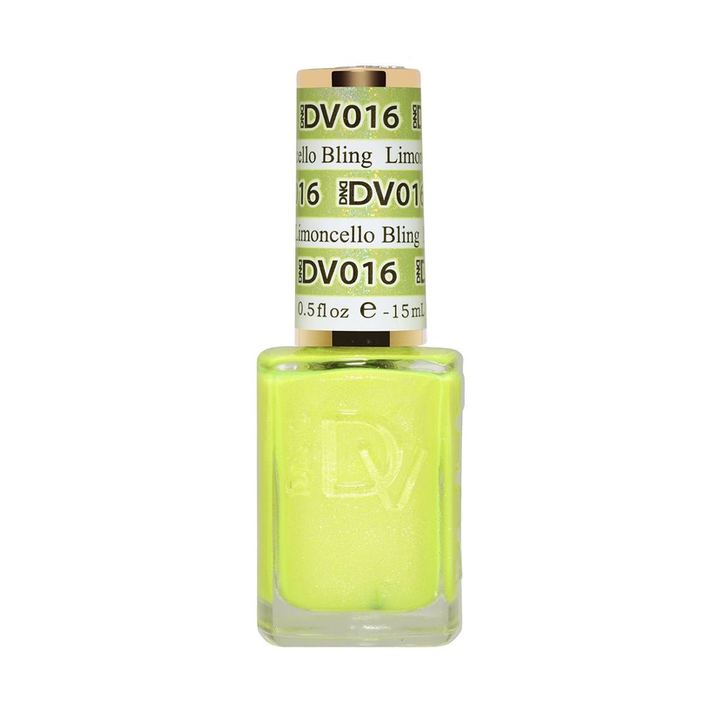 DND DIVA Nail Lacquer - 016 Limoncello Bling - DTK Nail Supply