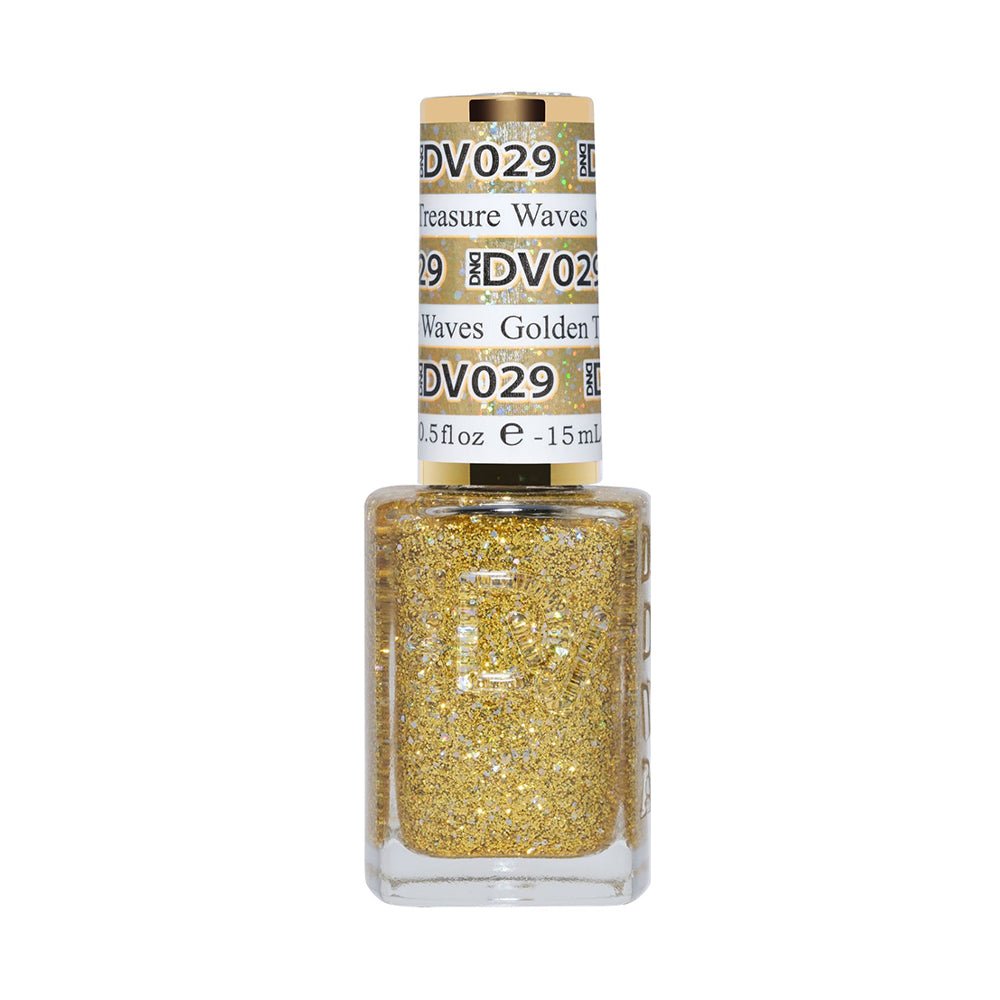 DND DIVA Nail Lacquer - 029 Golden Treasure Waves - DTK Nail Supply