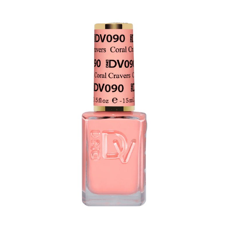 DND DIVA Nail Lacquer - 090 Cravers Coral - DTK Nail Supply