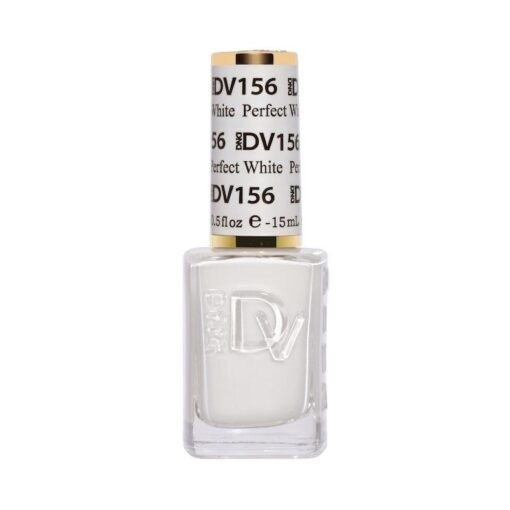 DND DIVA Nail Lacquer - 156 Perfect White - DTK Nail Supply