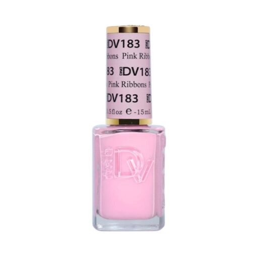 DND DIVA Nail Lacquer - 183 Pink Ribbons - DTK Nail Supply