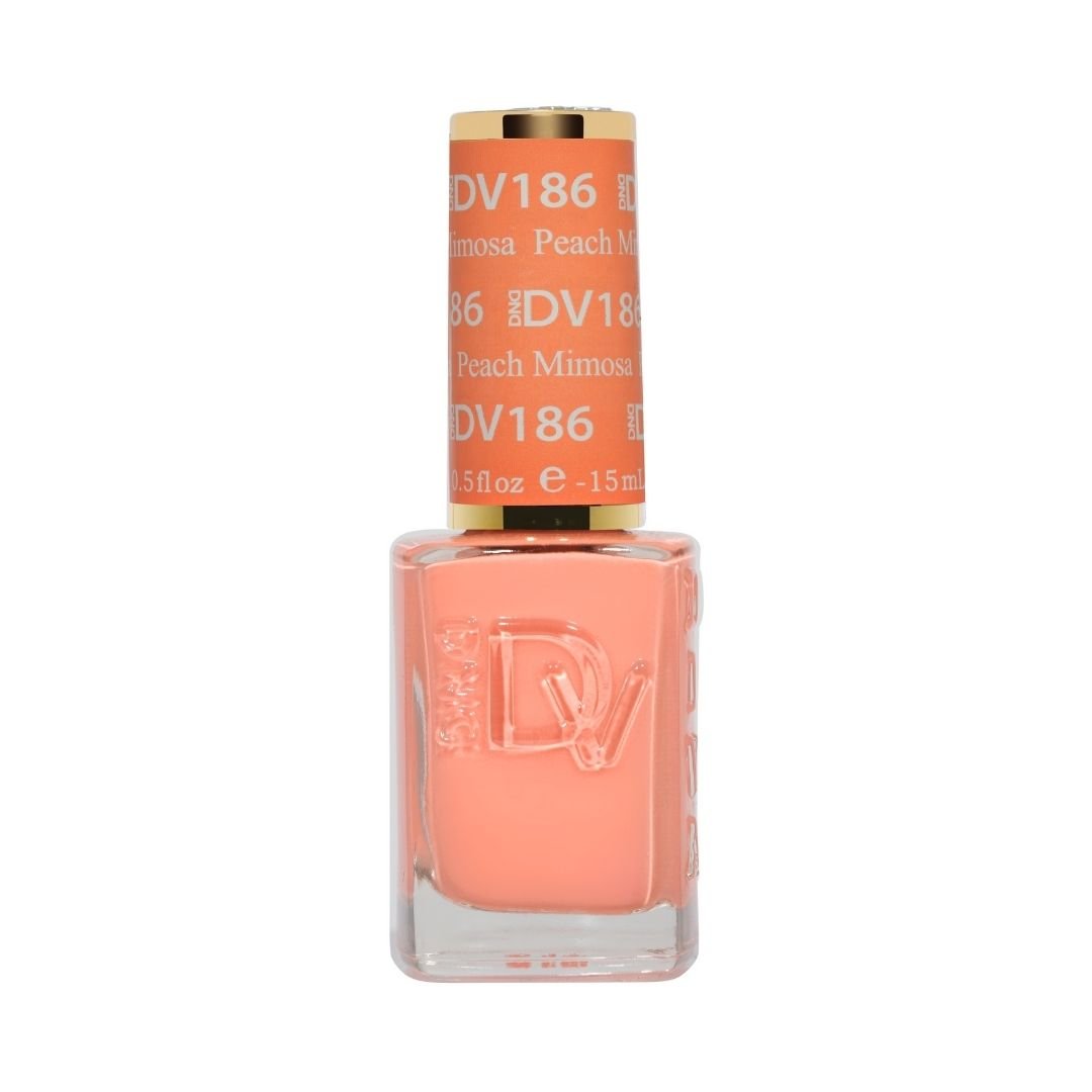 DND DIVA Nail Lacquer - 186 Peach Mimosa - DTK Nail Supply