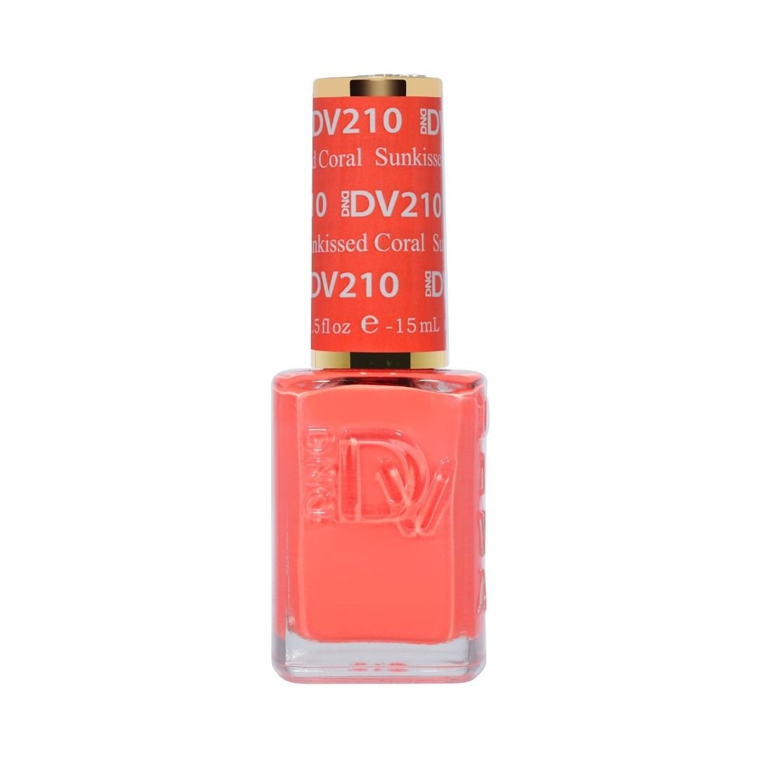 DND DIVA Nail Lacquer - 210 Sunkissed Coral - DTK Nail Supply