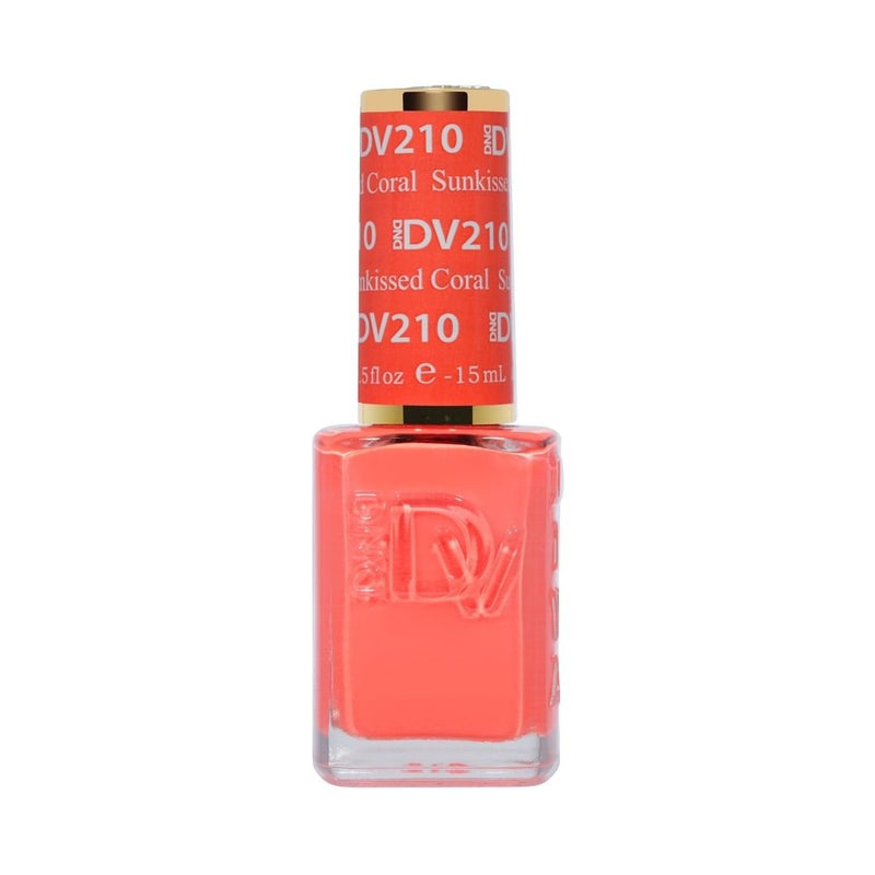DND DIVA Nail Lacquer - 210 Sunkissed Coral - DTK Nail Supply