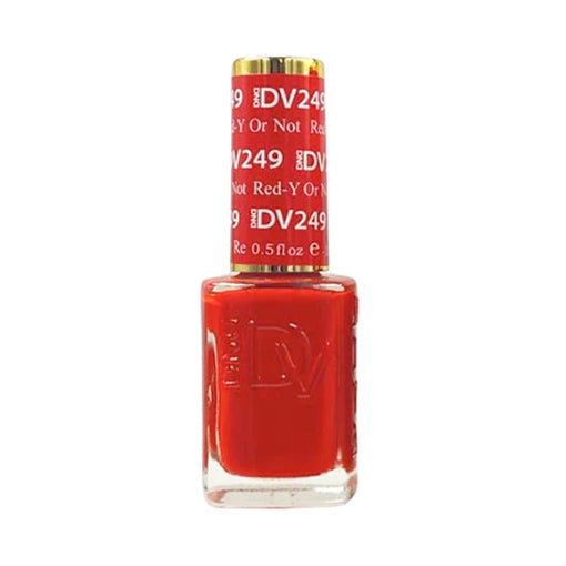 DND DIVA Nail Lacquer - 249 Red - Y Or Not - DTK Nail Supply