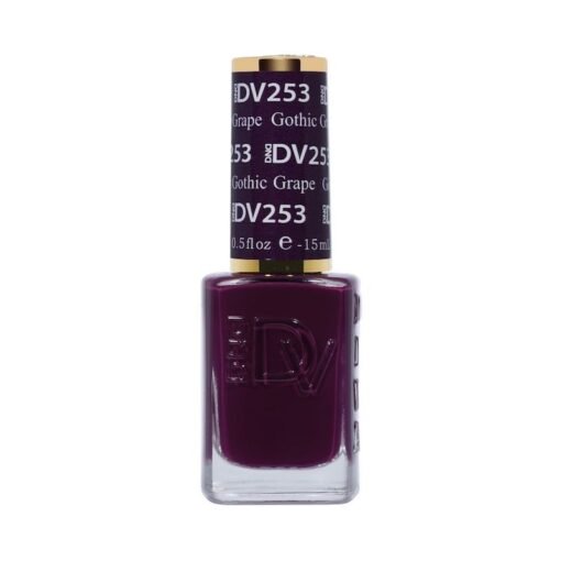 DND DIVA Nail Lacquer - 253 Gothic Grape - DTK Nail Supply