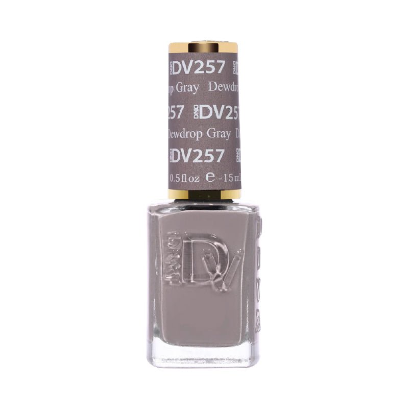 DND DIVA Nail Lacquer - 257 Dewdrop Grey - DTK Nail Supply