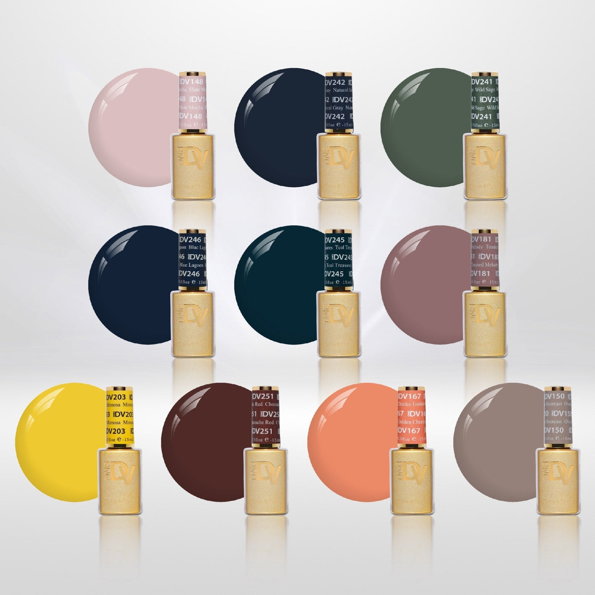 DND DIVA Set Gel Polish - Build Your Own 10 Gels Kit - DTK Nail Supply