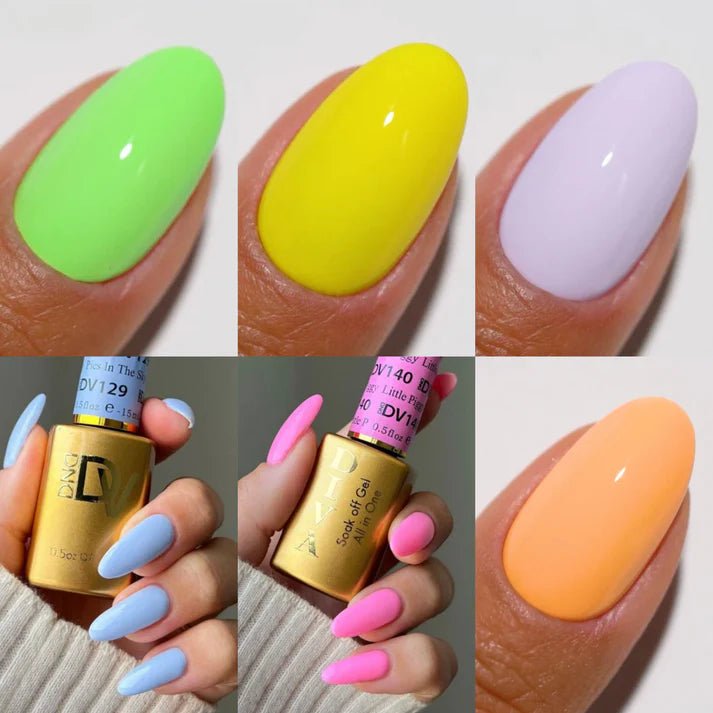 DND Diva Spring Gel & Polish 6pc Bundle - Springtime Hues