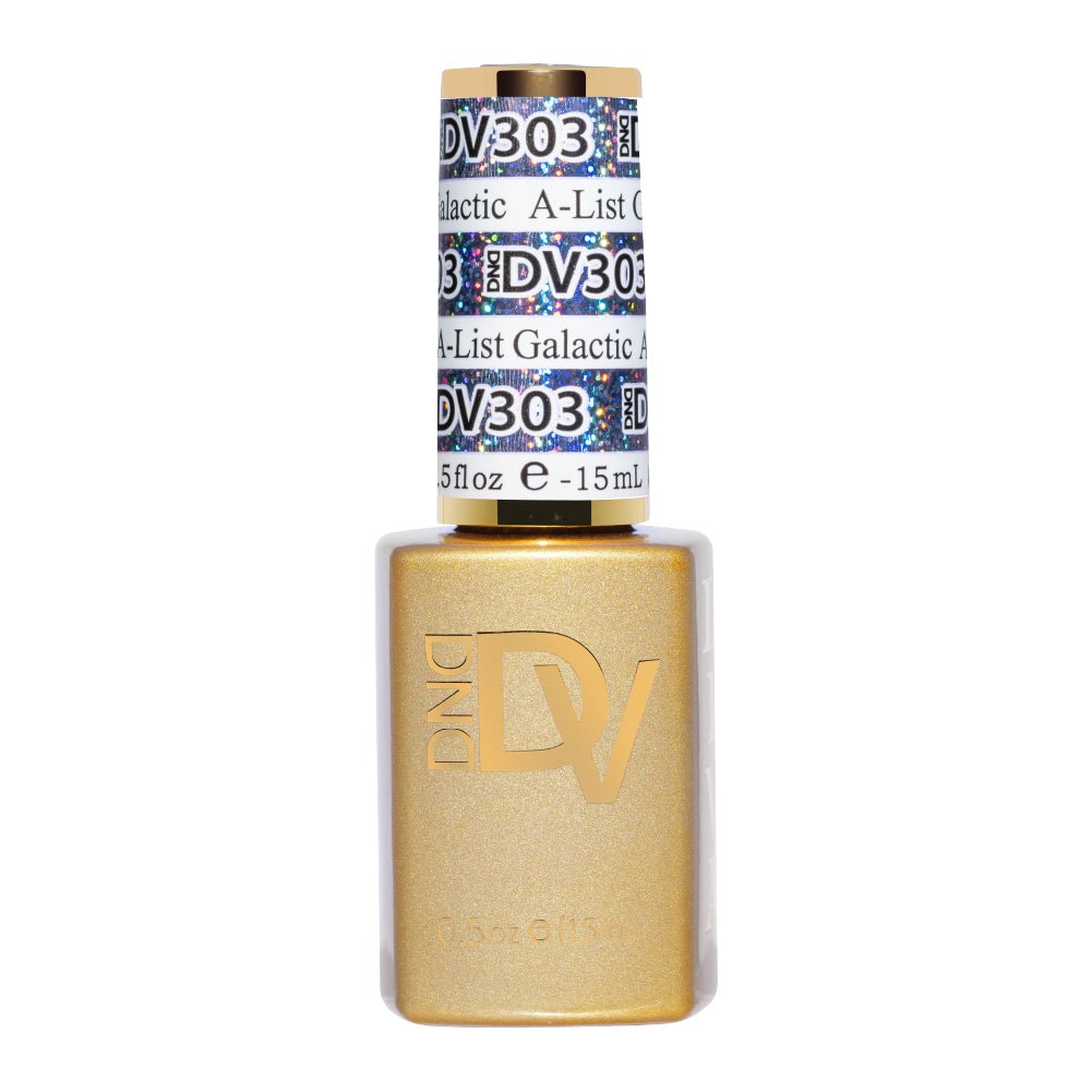 DND DV 303 A - list Galactic - DND Diva Gel Polish - DTK Nail Supply