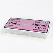 DND Full Clear Gel Tip 16 - Almond X-Short - DTK Nail Supply