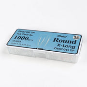 DND Full Clear Gel Tip 25 - Round X-Long - DTK Nail Supply