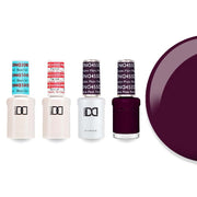 DND Gel & Lacquer Combo - Base Top Gel & 455 Plum Passion - DTK Nail Supply