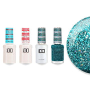 DND Gel & Lacquer Combo - Base Top Gel & 471 Emerald Stone - DTK Nail Supply