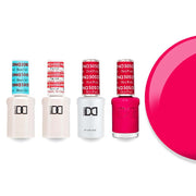 DND Gel & Lacquer Combo - Base Top Gel & 505 Hot Pink - DTK Nail Supply