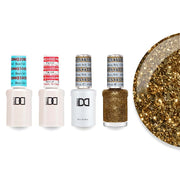 DND Gel & Lacquer Combo - Base Top Gel & 546 Golden Gardens - DTK Nail Supply