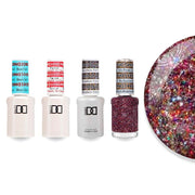 DND Gel & Lacquer Combo - Base Top Gel & 549 Rainbow Falls - DTK Nail Supply