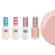 DND Gel & Lacquer Combo - Base Top Gel & 613 Cinnamon Whip - DTK Nail Supply
