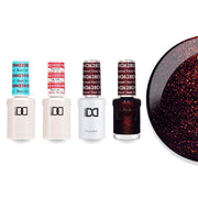 DND Gel & Lacquer Combo - Base Top Gel & 628 Dark Rosewood - DTK Nail Supply