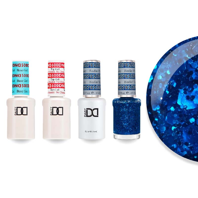 DND Gel & Lacquer Combo - Base Top Gel & 782 Feelin' Frosty - DTK Nail Supply