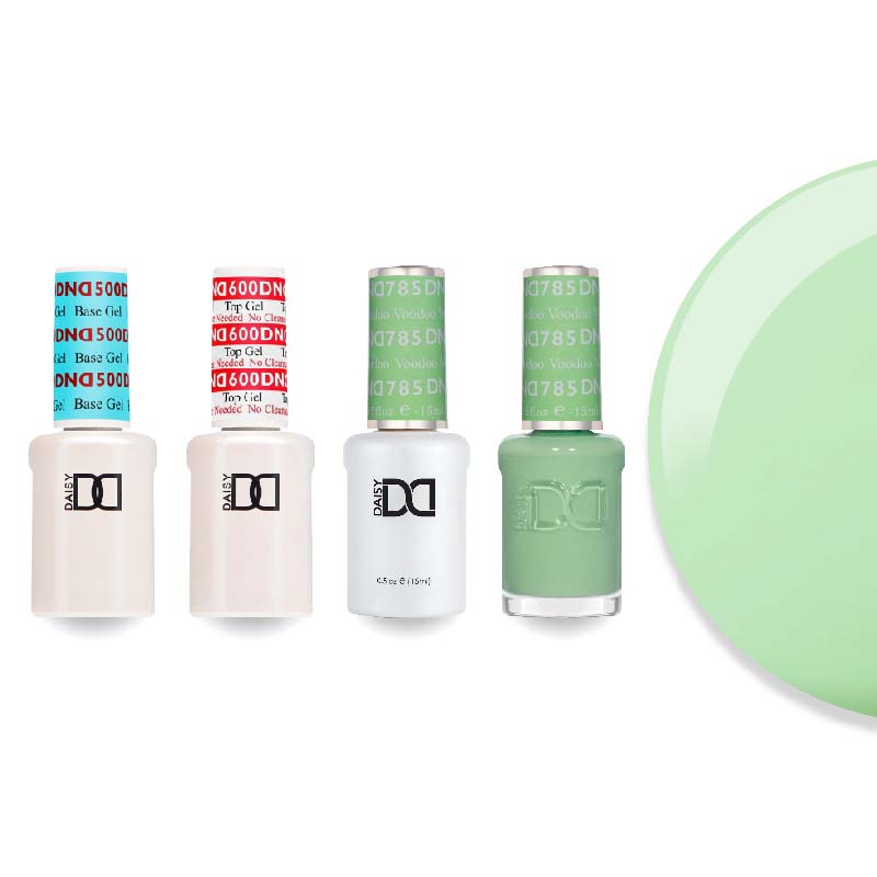 DND Gel & Lacquer Combo - Base Top Gel & 785 Voodoo - DTK Nail Supply