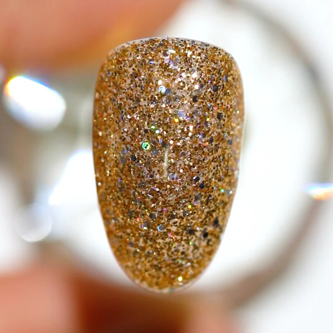 DND Gel Nail Polish Duo - 401 Gold Golden Sahara Star - DTK Nail Supply
