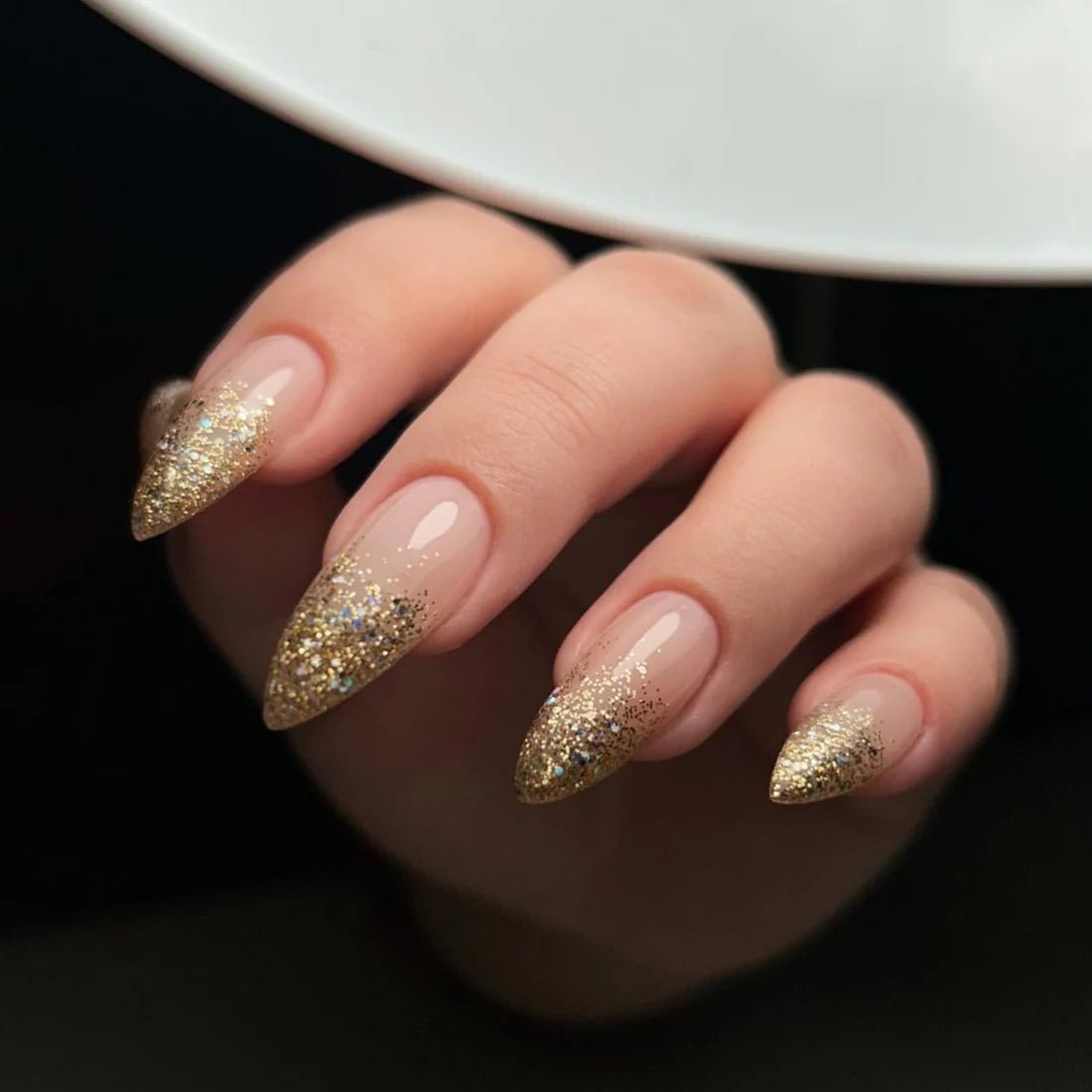 DND Gel Nail Polish Duo - 401 Gold Golden Sahara Star - DTK Nail Supply