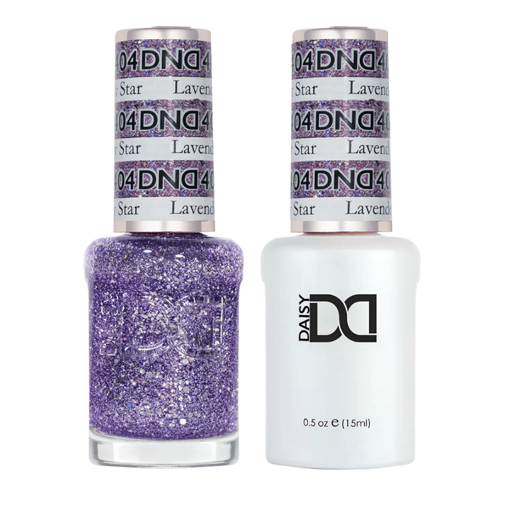 DND Gel Nail Polish Duo - 404 Lavender Daisy Star - DTK Nail Supply