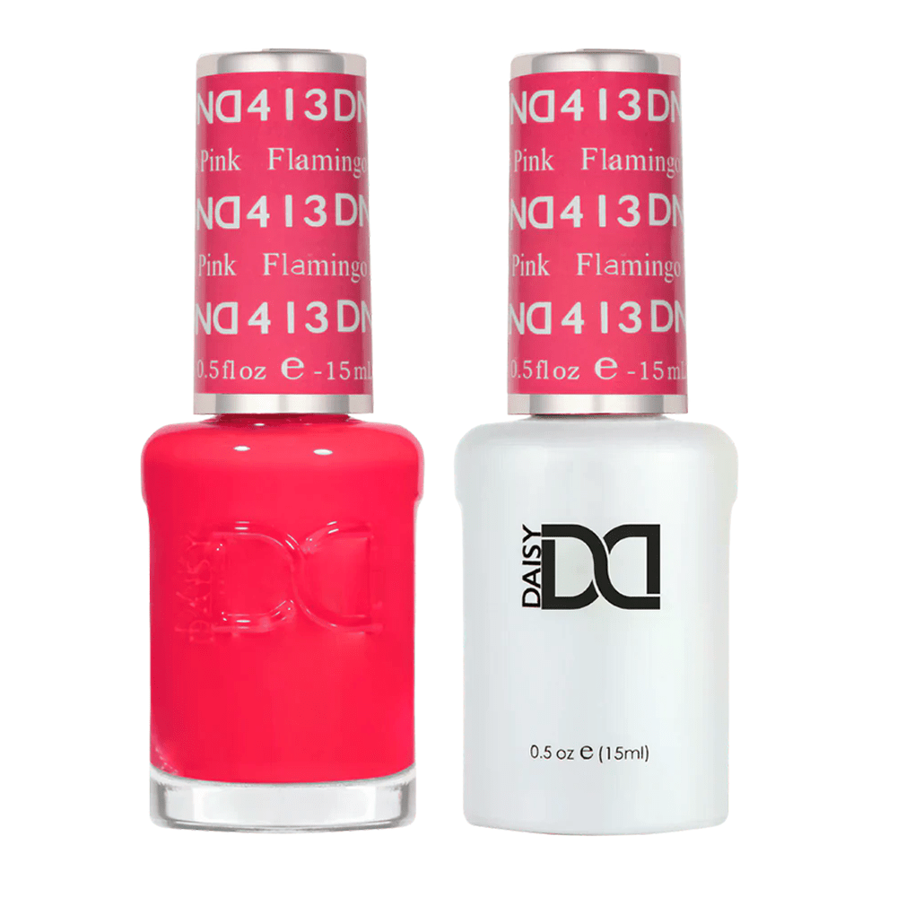 DND Gel Nail Polish Duo - 413 Flamingo Pink - DTK Nail Supply
