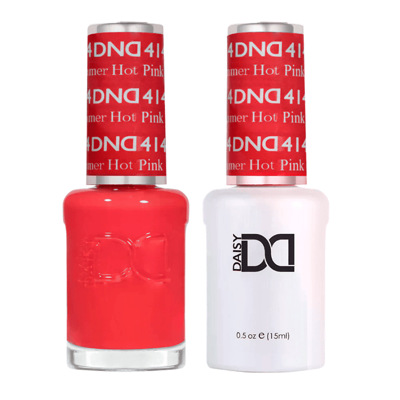 DND Gel Nail Polish Duo - 414 Summer Hot Pink - DTK Nail Supply