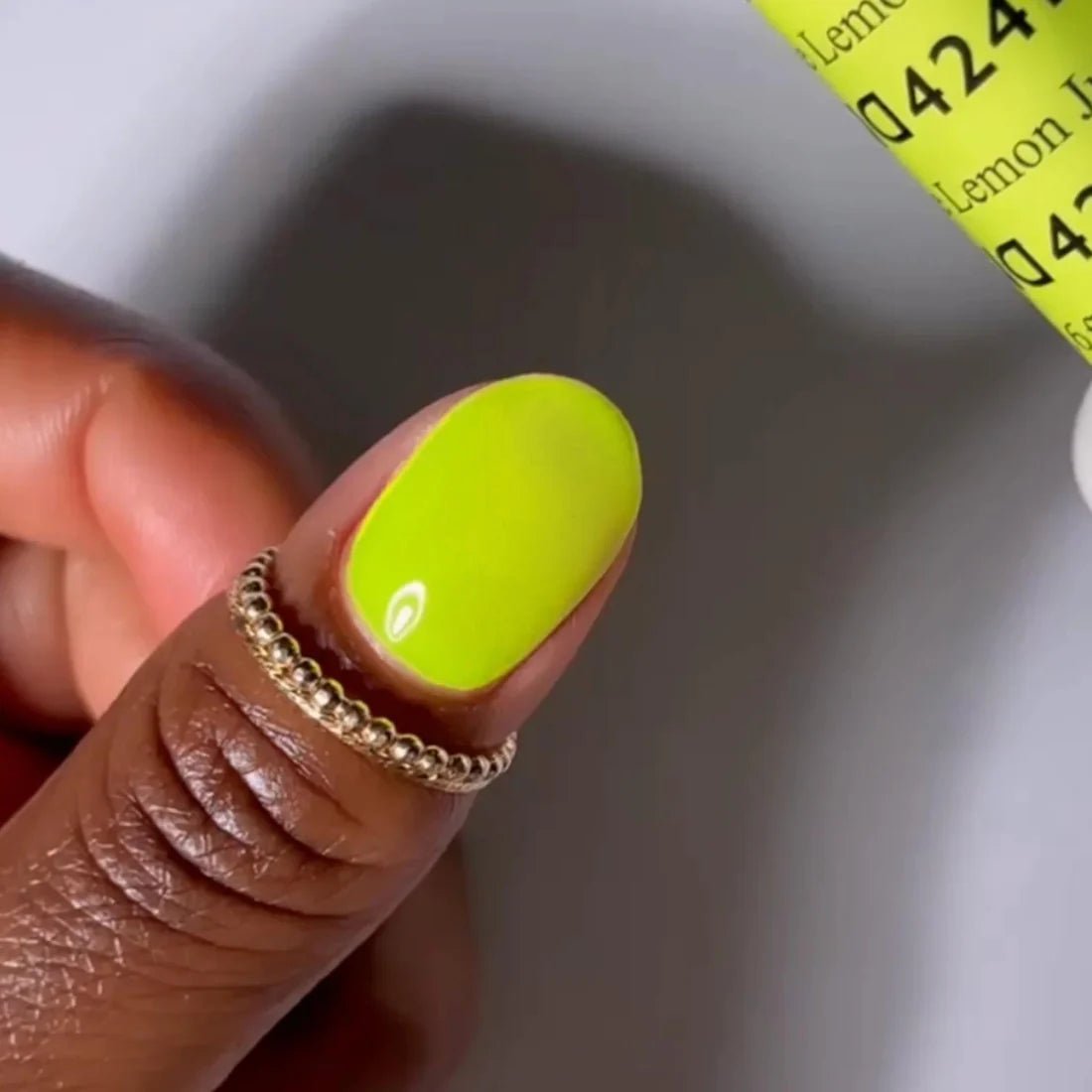 DND Gel Nail Polish Duo - 424 Lemon Juice - DTK Nail Supply