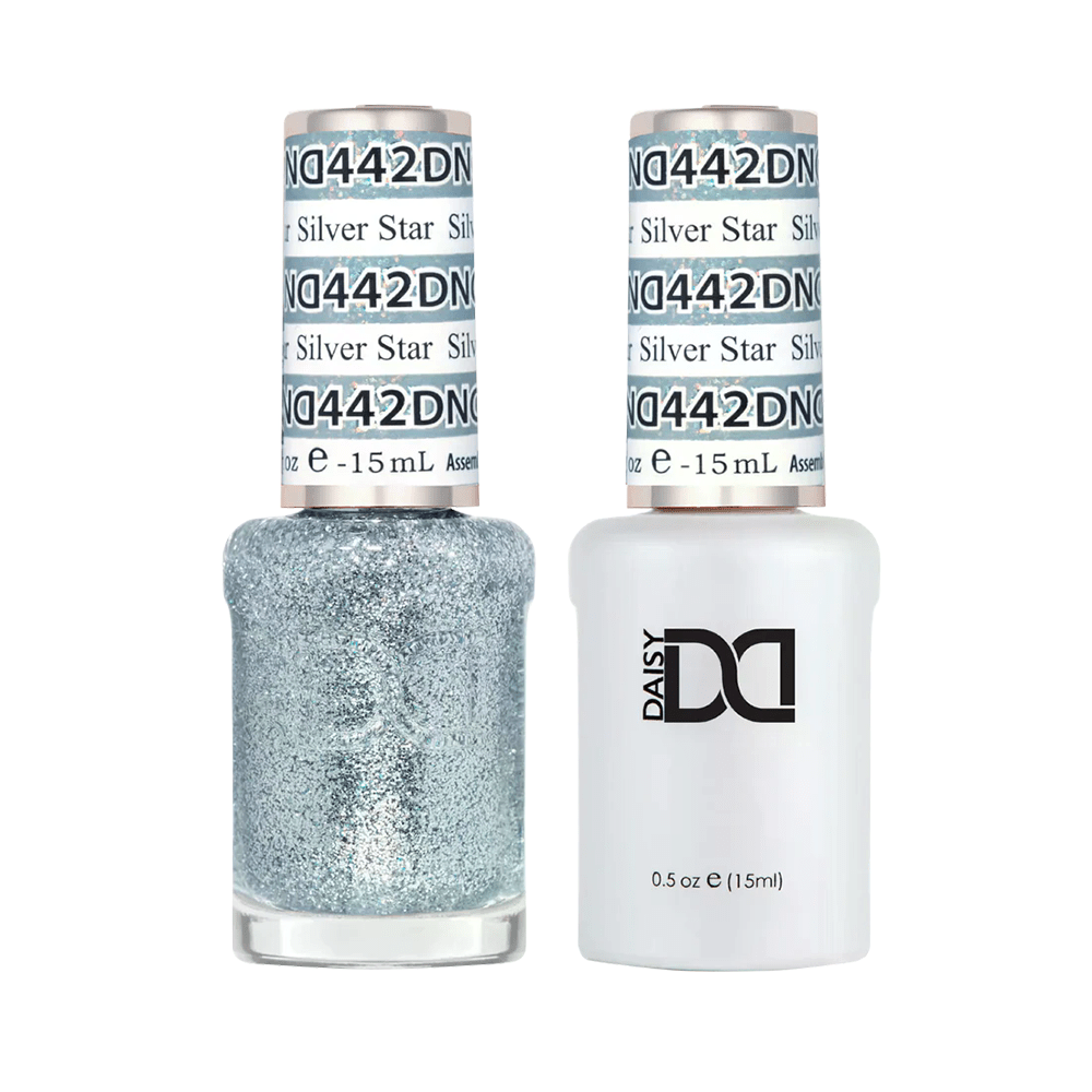 DND Gel Nail Polish Duo - 442 Silver Star - DTK Nail Supply