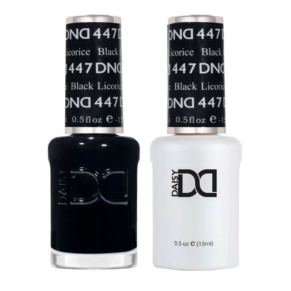 DND Gel Nail Polish Duo - 447 Black Licorice - DTK Nail Supply